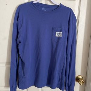 Southern Tide Mens T-Shirt Size Large Long Sleeve Blue Good used condition